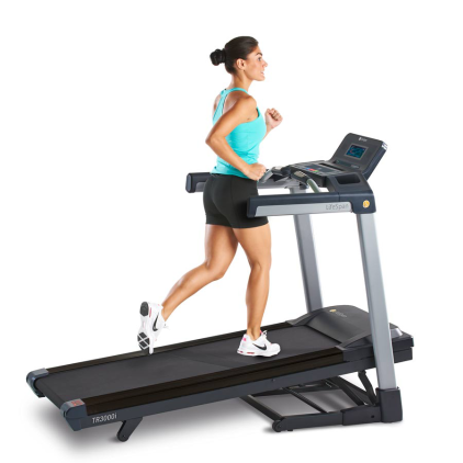 User running on treadmill